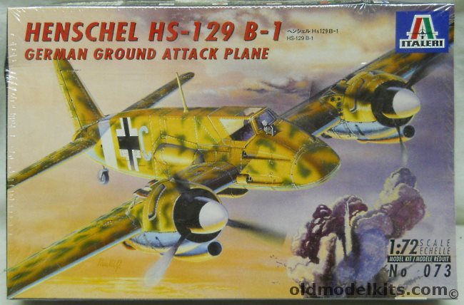Italeri 1/72 Henschel HS-129 B-1, 073 plastic model kit